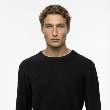  Nautica Erkek Siyah Classic Fit Kazak