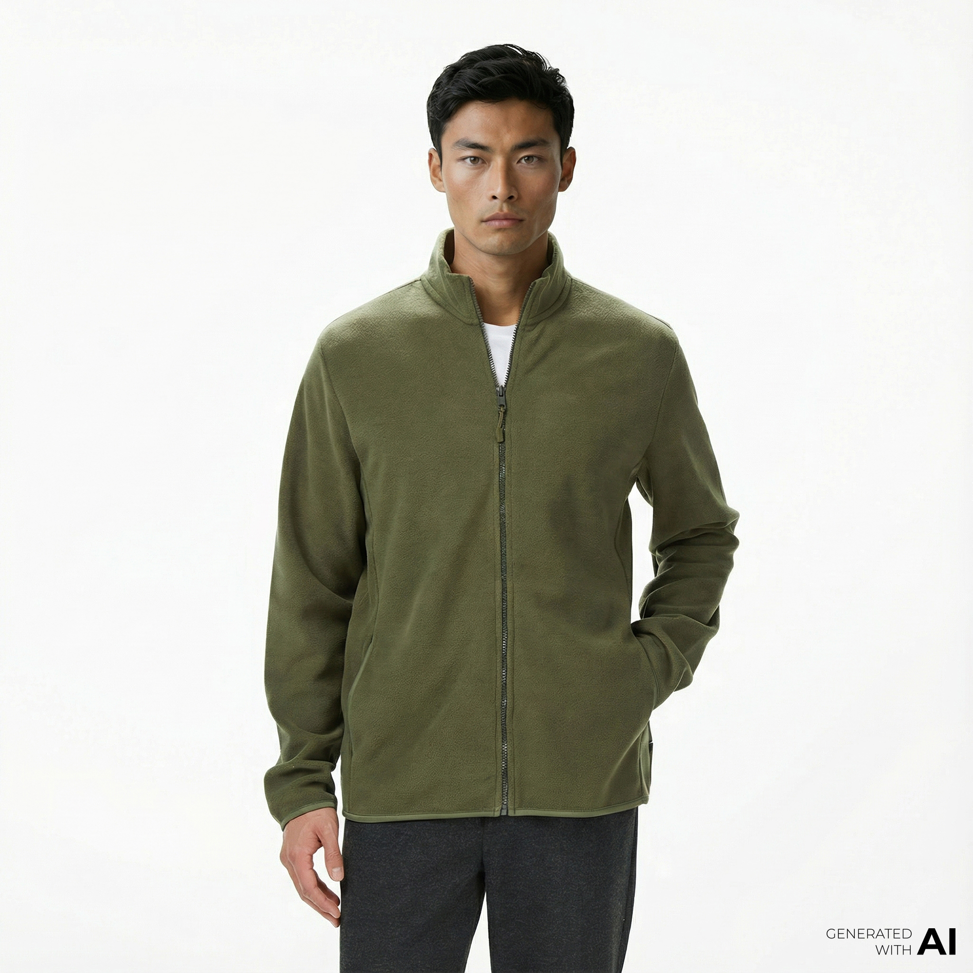  Nautica Erkek Yeşil Regular Fit Sweatshirt