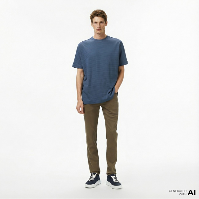  Nautica Erkek Kahverengi Slim Fit Pantolon