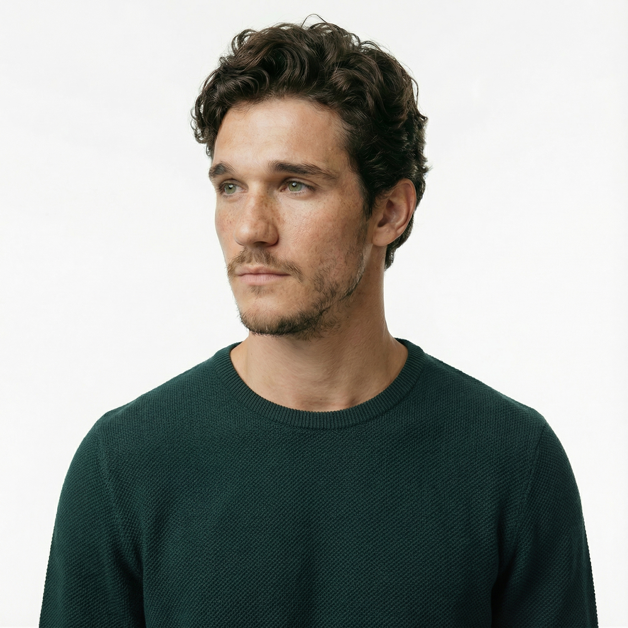  Nautica Erkek Yeşil Classic Fit Kazak