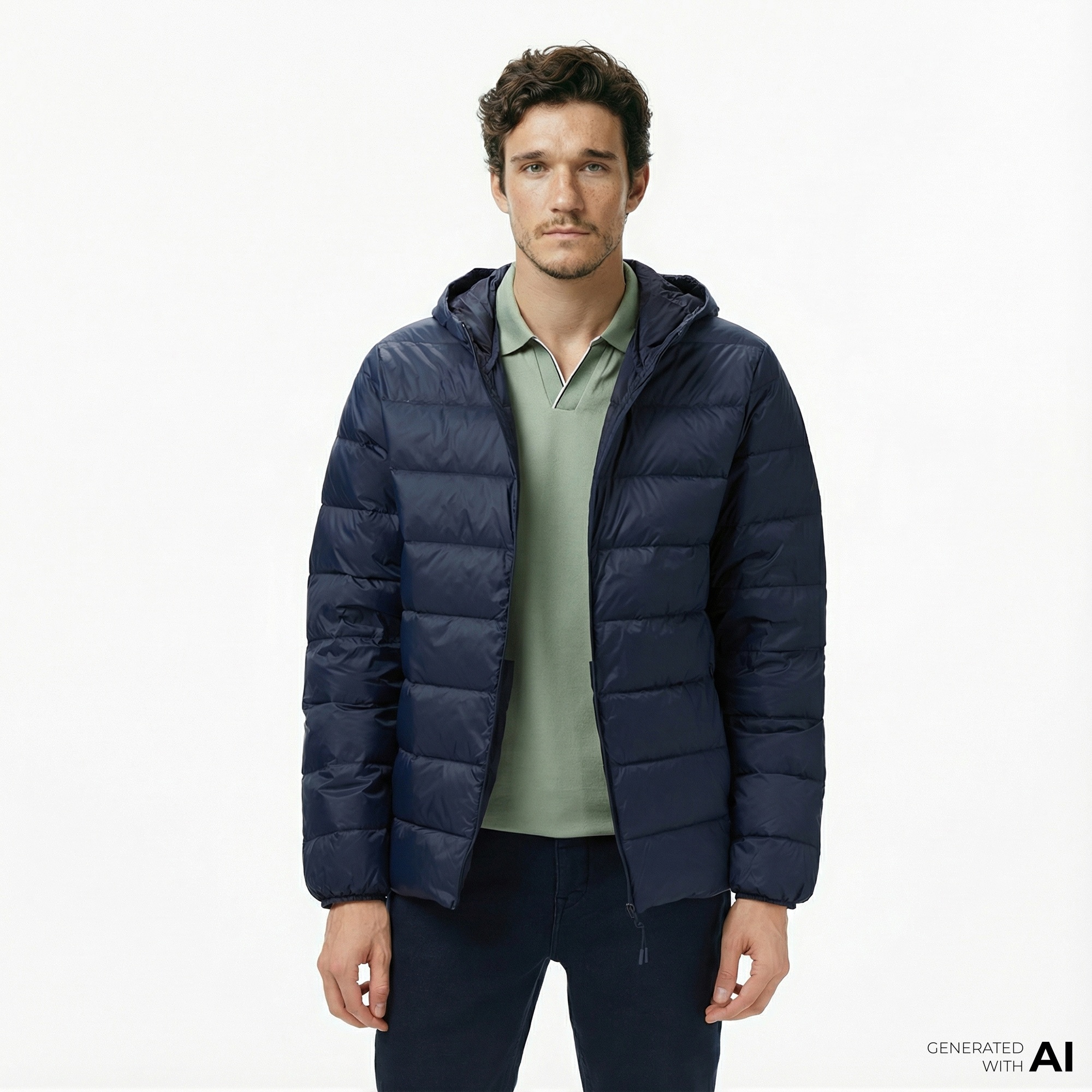 Nautica Erkek Lacivert Regular Fit Mont