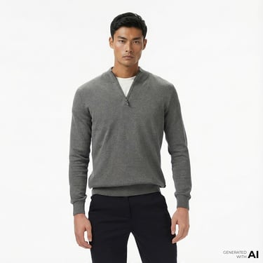  Nautica Erkek Gri Classic Fit Kazak