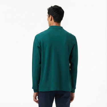  Nautica Erkek Yeşil Classic Fit Uzun Kollu Polo Yaka T-Shirt