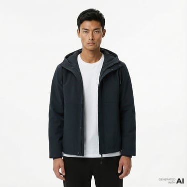  Nautica Erkek Siyah Regular Fit Mont