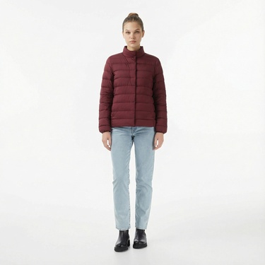  Nautica Kadın Bordo Regular Fit Mont