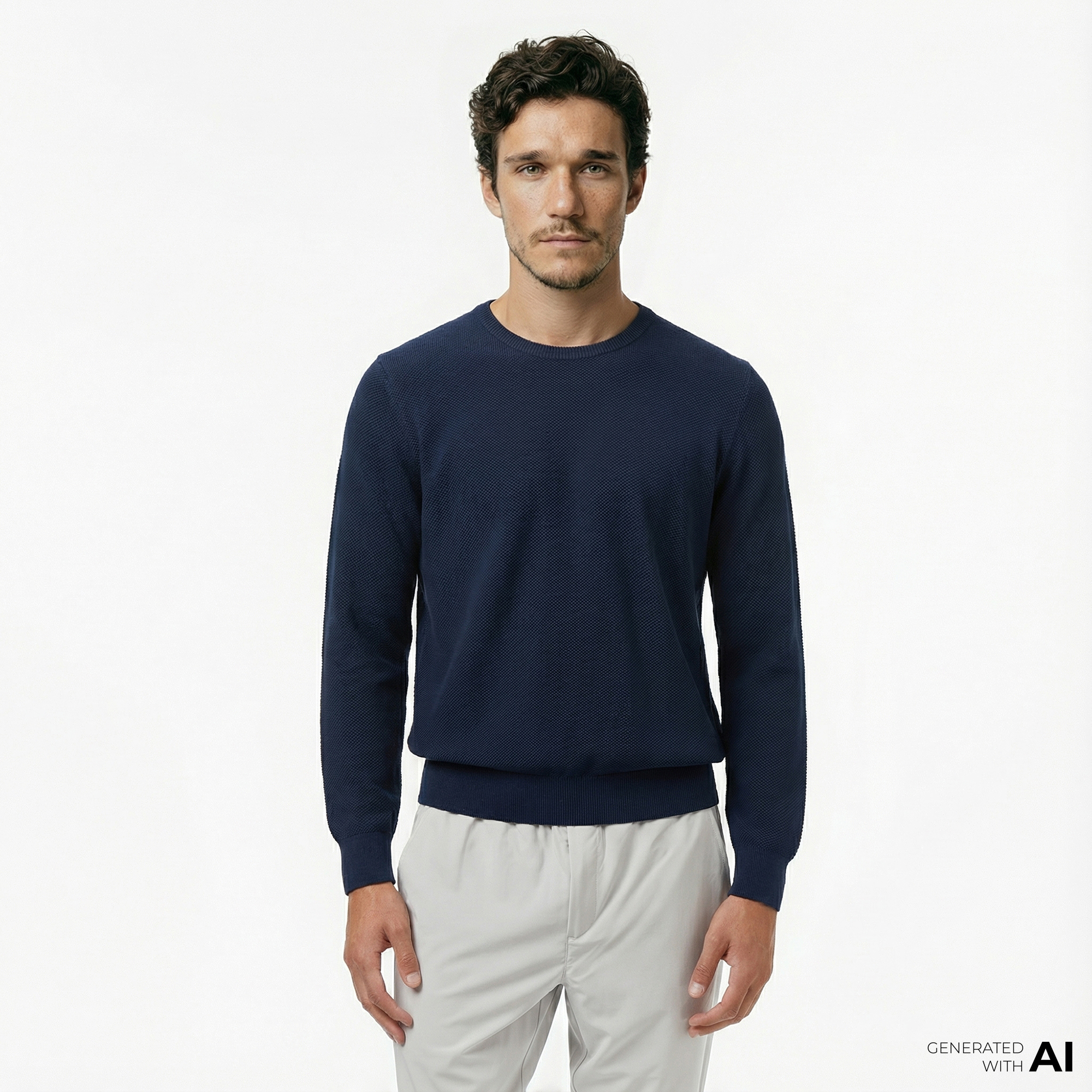  Nautica Erkek Lacivert Classic Fit Kazak