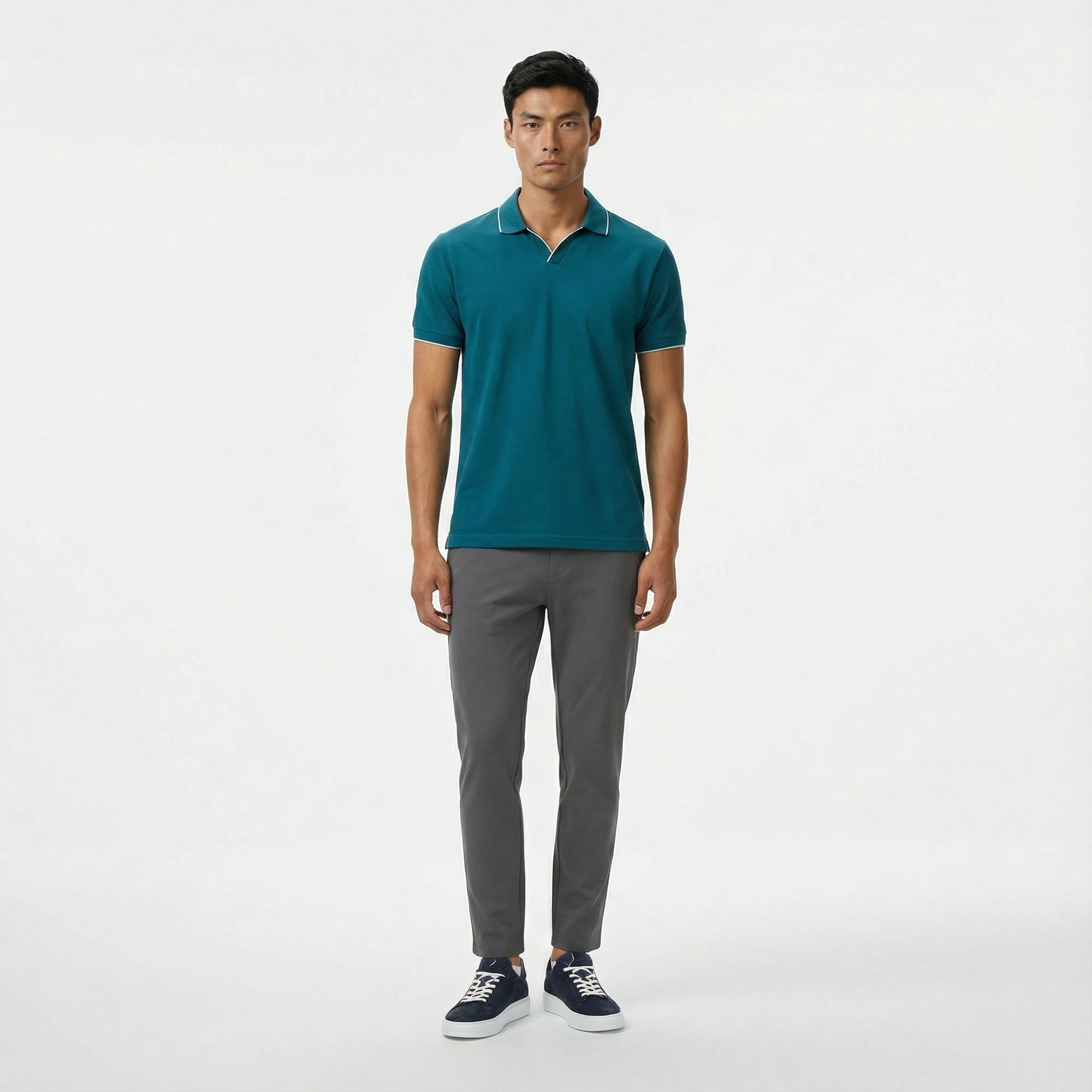  Nautica Erkek Yeşil Classic Fit Polo Yaka T-Shirt