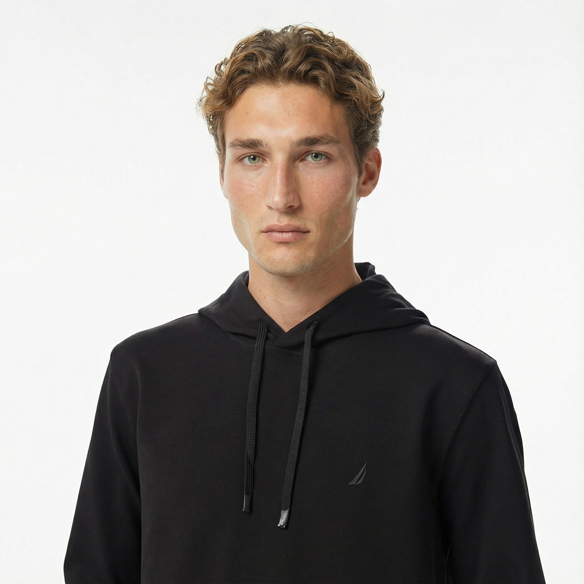  Nautica Erkek Siyah Classic Fit Kapüşonlu Sweatshirt