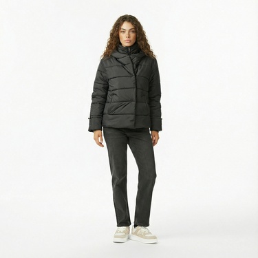  Nautica Kadın Siyah Regular Fit Mont