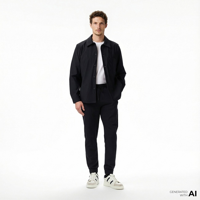  Nautica Erkek Siyah Classic Fit Eşofman Altı