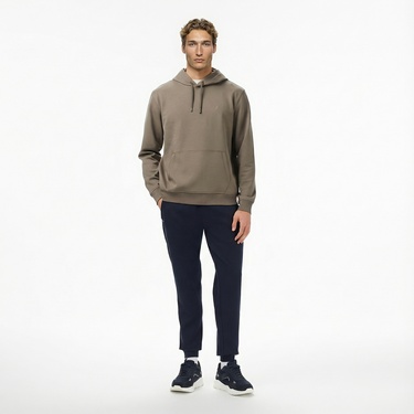  Nautica Erkek Kahverengi Classic Fit Kapüşonlu Sweatshirt