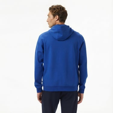  Nautica Erkek Mavi Classic Fit Kapüşonlu Sweatshirt