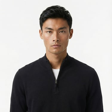  Nautica Erkek Siyah Classic Fit Kazak