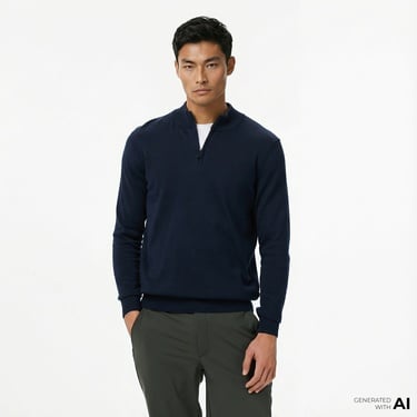  Nautica Erkek Lacivert Classic Fit Kazak