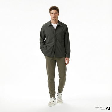  Nautica Erkek Yeşil Classic Fit Eşofman Altı