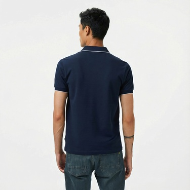  Nautica Erkek Lacivert Classic Fit Polo Yaka T-Shirt