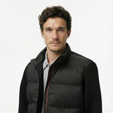  Nautica Erkek Siyah Regular Fit Mont