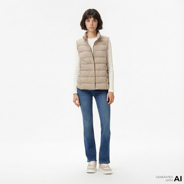  Nautica Kadın Mavi İspanyol Paça Pantolon