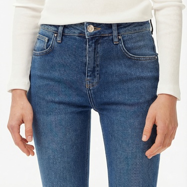  Nautica Kadın Mavi İspanyol Paça Pantolon