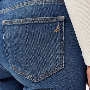  Nautica Kadın Mavi İspanyol Paça Pantolon