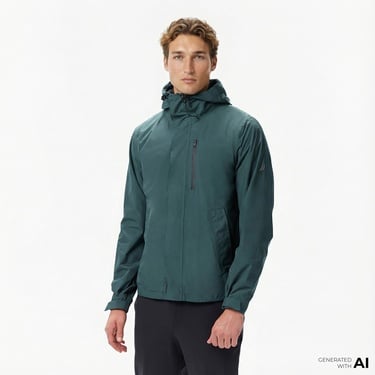  Nautica Erkek Yeşil Regular Fit Rain Breaker Yağmurluk