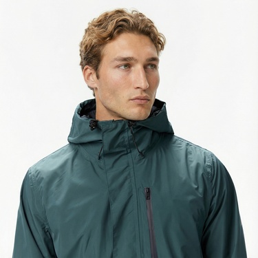  Nautica Erkek Yeşil Regular Fit Rain Breaker Yağmurluk