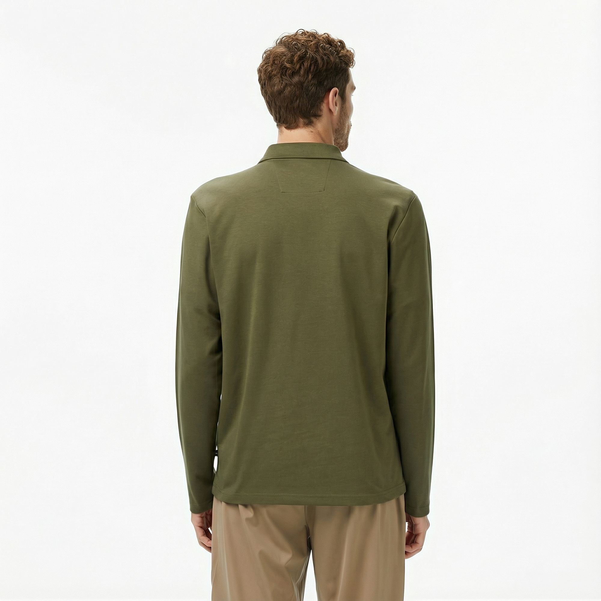  Nautica Erkek Yeşil Classic Fit Uzun Kollu Polo Yaka T-Shirt