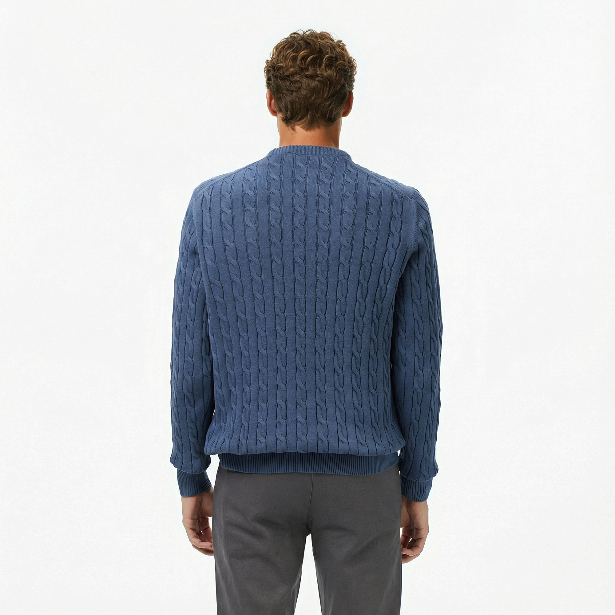  Nautica Erkek Mavi Classic Fit Kazak