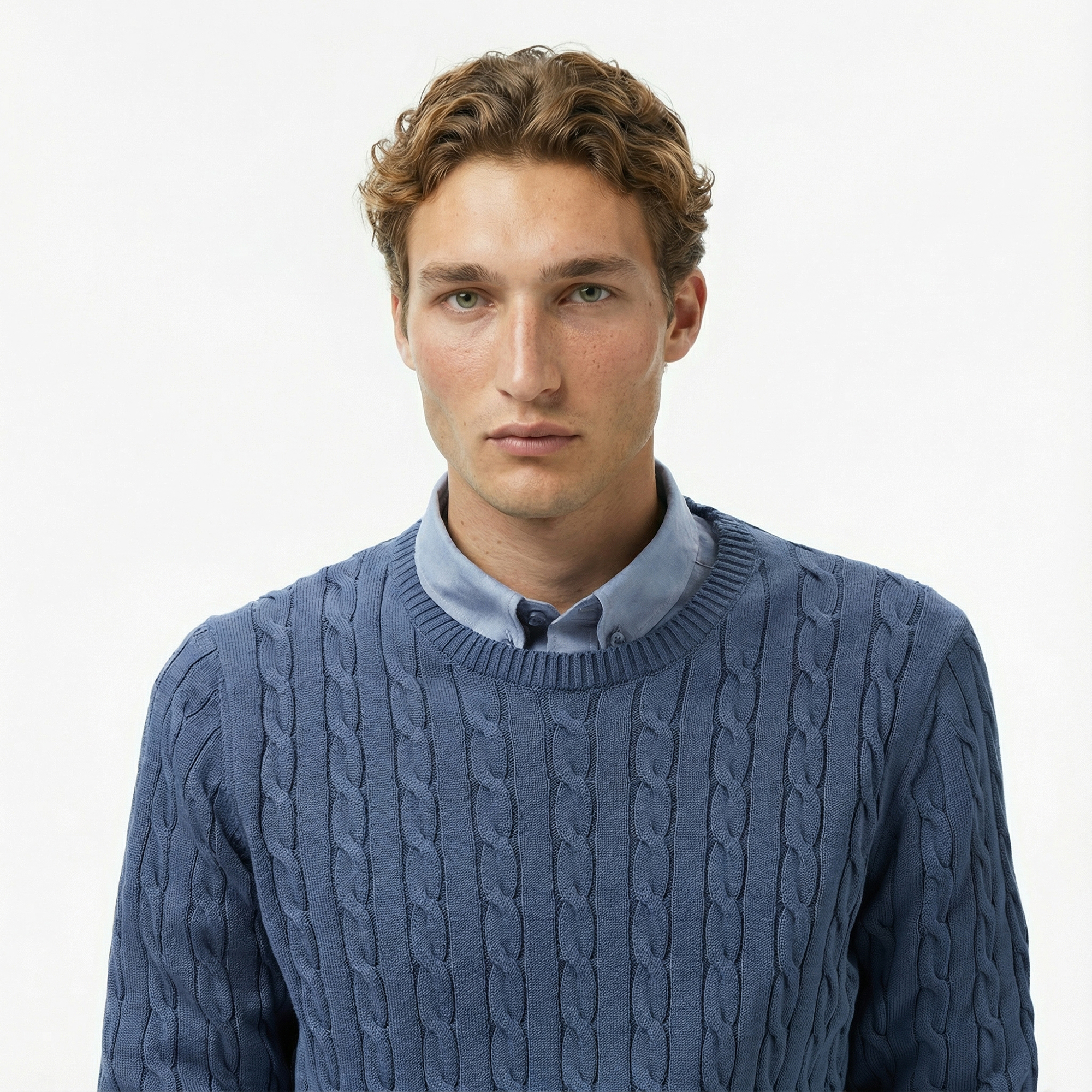  Nautica Erkek Mavi Classic Fit Kazak