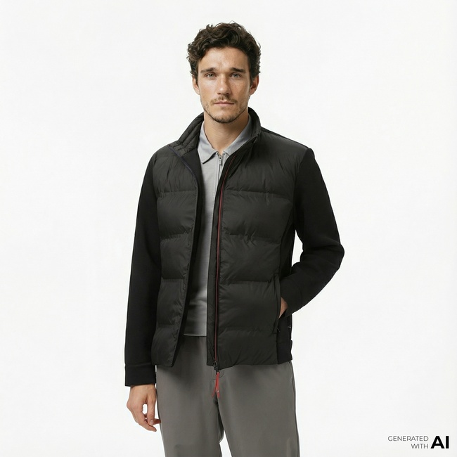  Nautica Erkek Siyah Regular Fit Mont