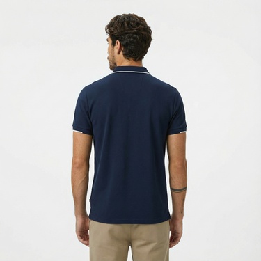  Nautica Erkek Lacivert Classic Fit Polo Yaka T-Shirt