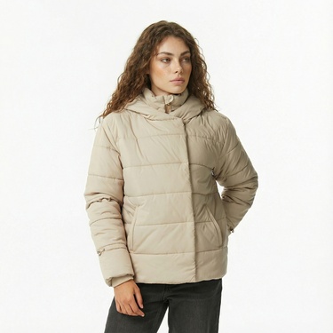  Nautica Kadın Bej Regular Fit Mont