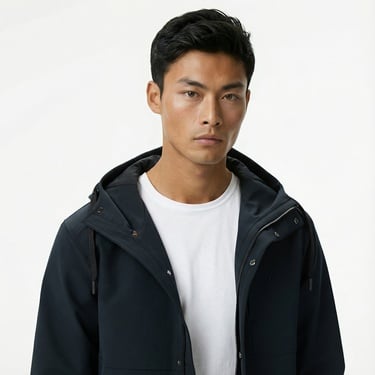  Nautica Erkek Siyah Regular Fit Mont