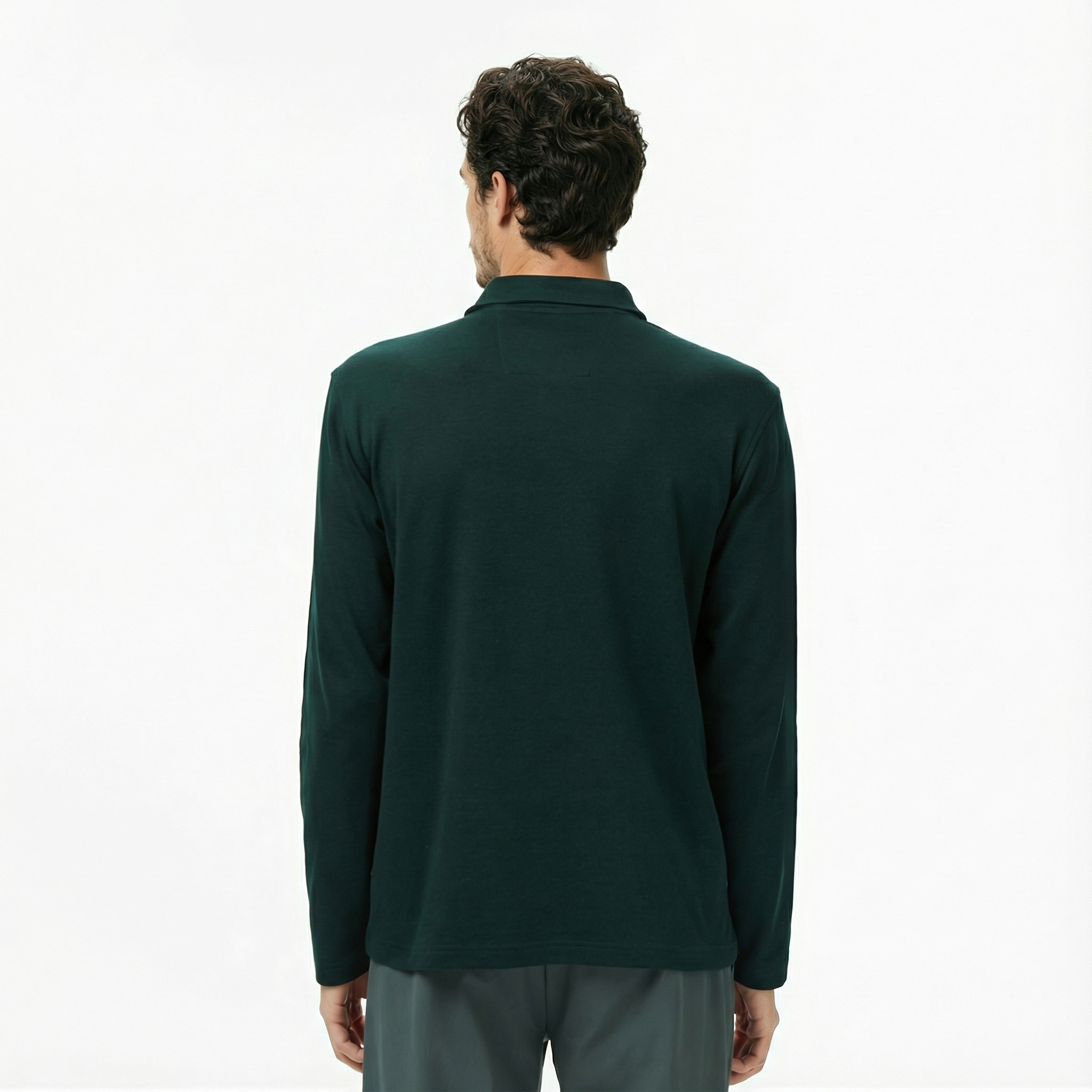  Nautica Erkek Yeşil Classic Fit Uzun Kollu Polo Yaka T-Shirt