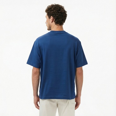  Calvin Klein Jersey Erkek Mavi T-Shirt