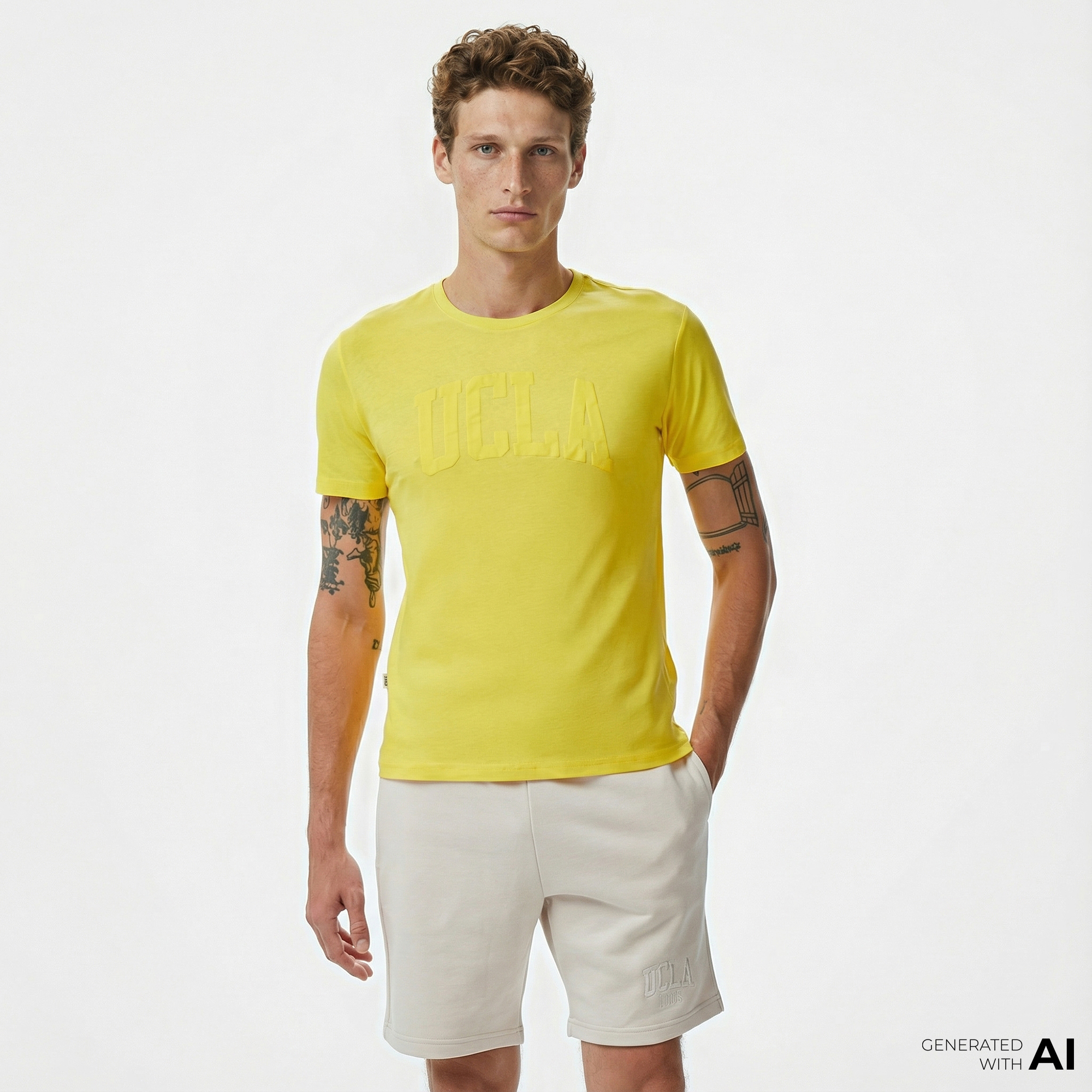  UCLA Culver Erkek Sarı T-Shirt