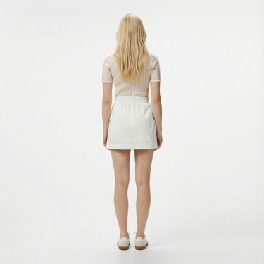  Lacoste Kadın Regular Fit Beyaz Etek