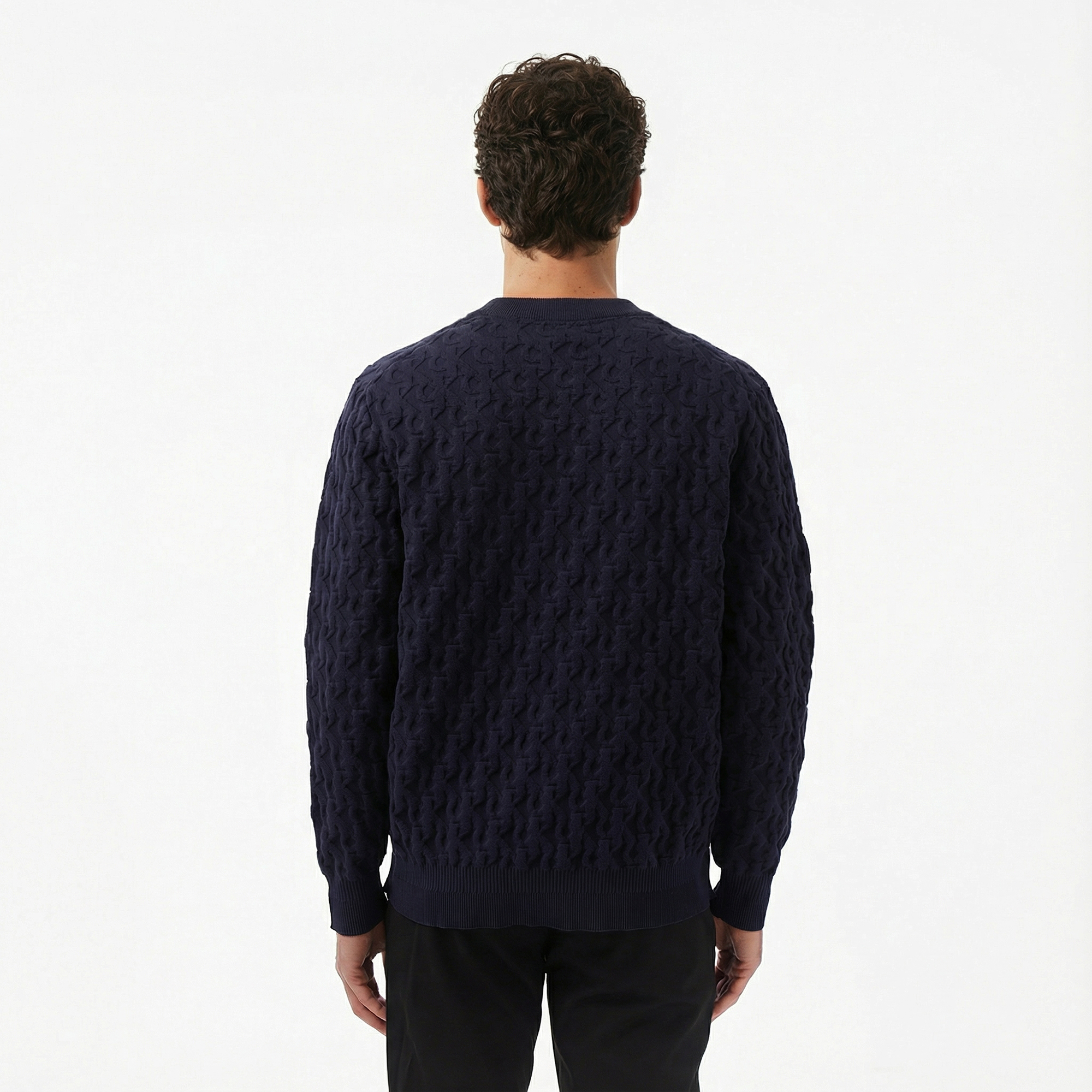  Calvin Klein Erkek Lacivert Kazak