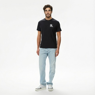  Calvin Klein Abstract Graphic Erkek Siyah T-Shirt