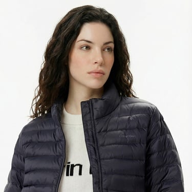  Calvin Klein Ultra Lightweight Down Puffer Kadın Lacivert Ceket