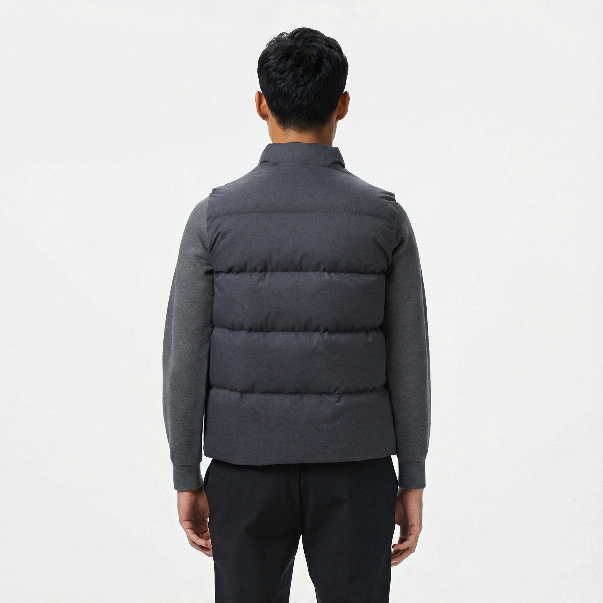 Lacoste Erkek Dik Yaka Koyu Gri Yelek