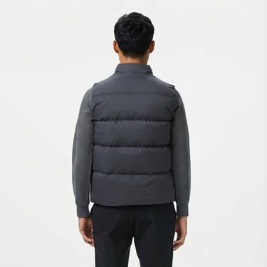  Lacoste Erkek Dik Yaka Koyu Gri Yelek