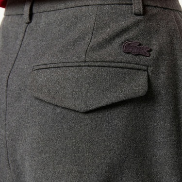  Lacoste Kadın Gri Bermuda Şort