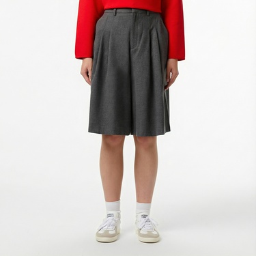  Lacoste Kadın Gri Bermuda Şort