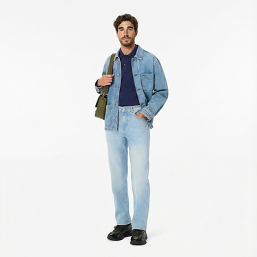  Lacoste Erkek Straight Fit Mavi Pantolon