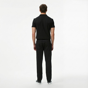  Lacoste Erkek Slim Fit Siyah Jean Pantolon