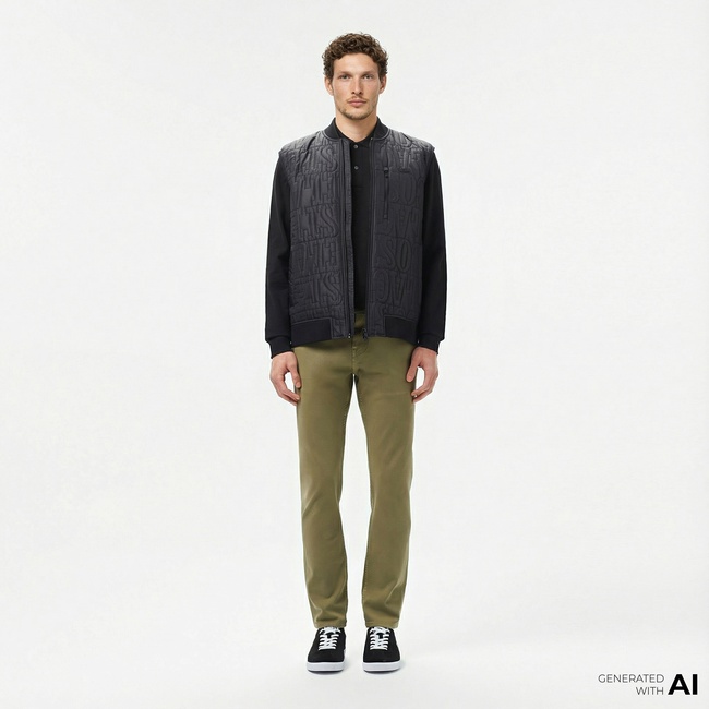  Lacoste Erkek Slim Fit Haki Jean Pantolon