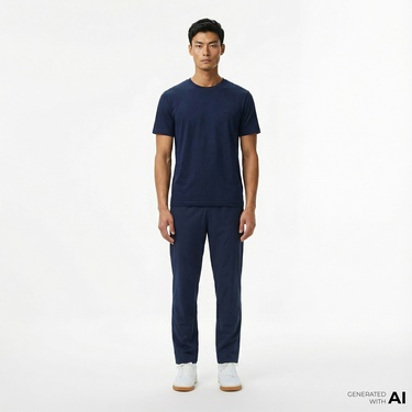  Lacoste Erkek Regular Fit Chino Lacivert Pantolon