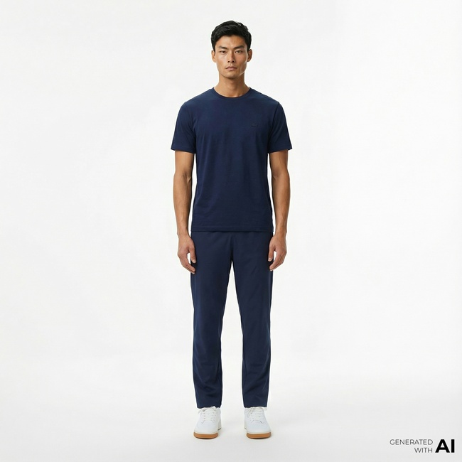  Lacoste Erkek Regular Fit Chino Lacivert Pantolon