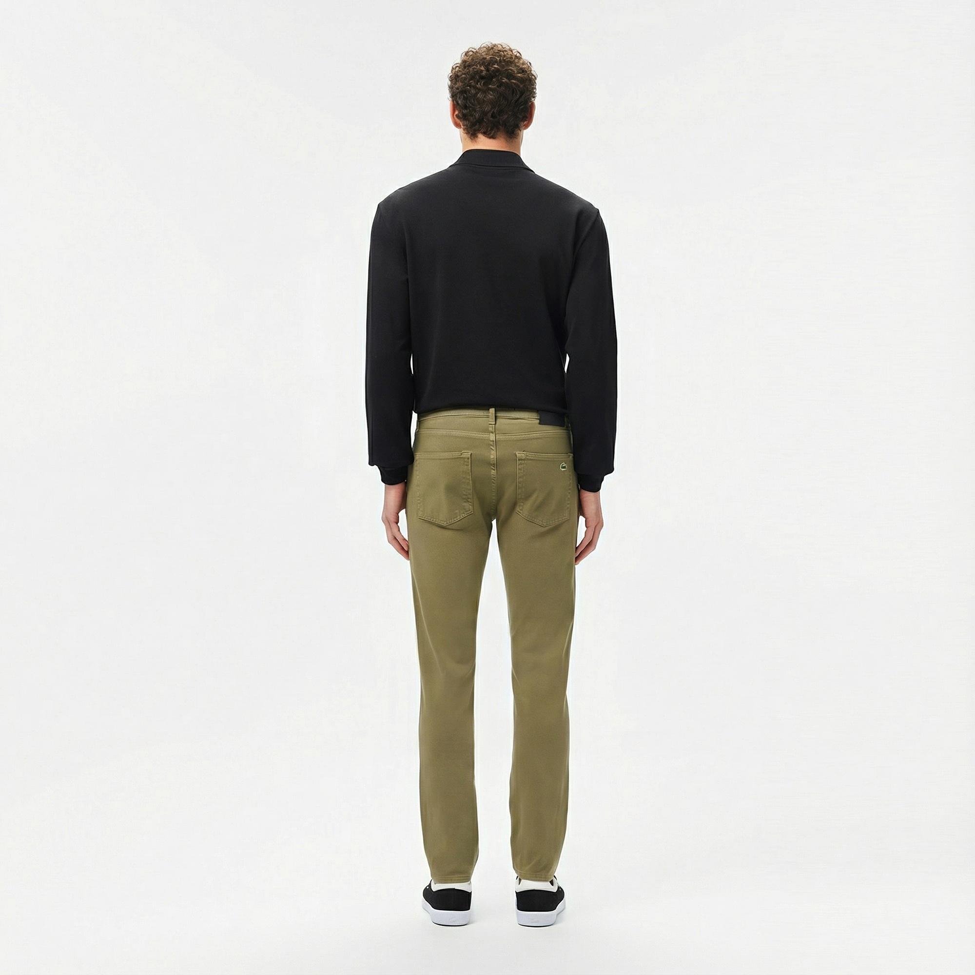 Lacoste Erkek Slim Fit Haki Jean Pantolon